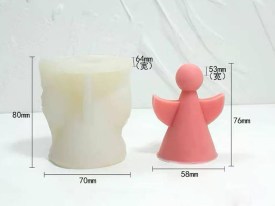 Molde silicona angelito minimalista